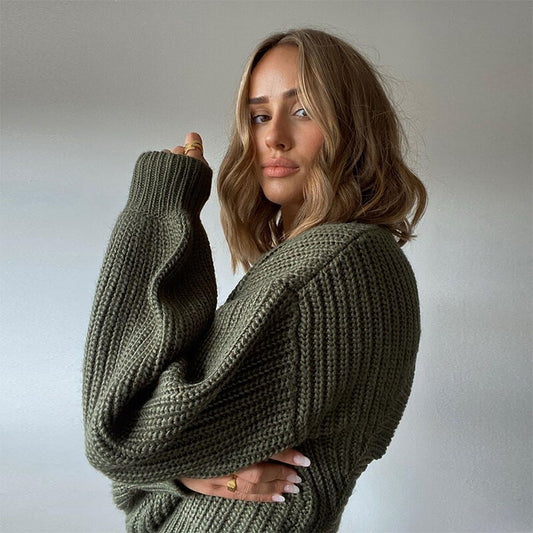 Woolen Hollow Long Sleeve Top