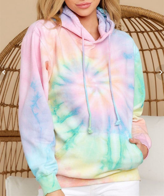 Loose Hoodie tie-dye sport
