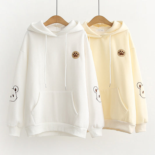 Bear paw hooded sweater