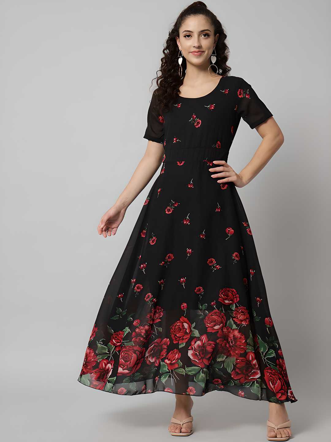 Floral Printed Maxi Dress