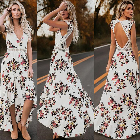 Sleeveless Printed Dress